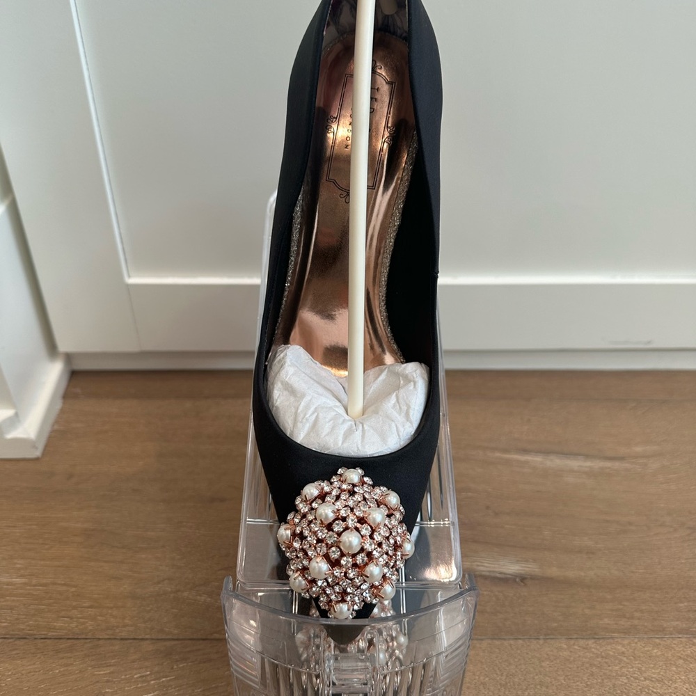 Ted Baker Black Heels with Embellished Toe